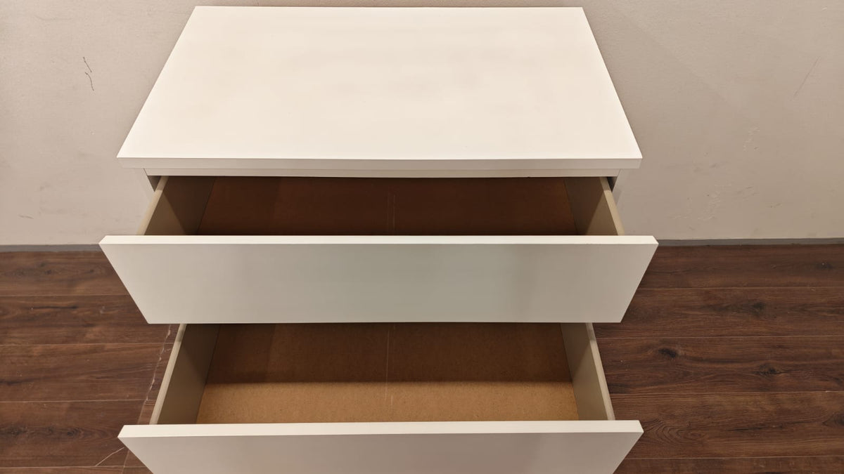 Ikea MALM Lipasto, 4 laatikkoa, Valkoinen 80x100cm Kalustori