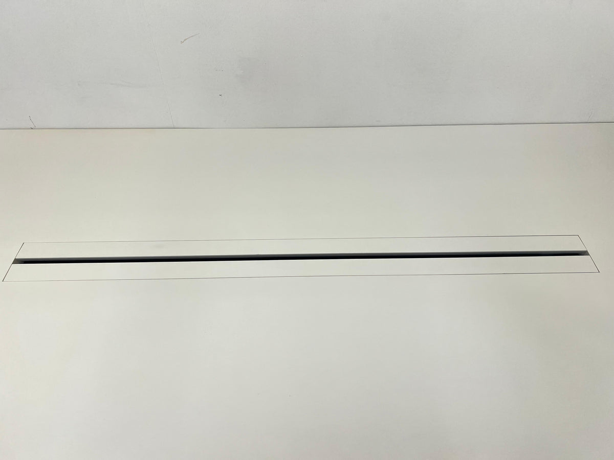 Valkoinen neuvottelupöytä 250x120x75cm Kalustori