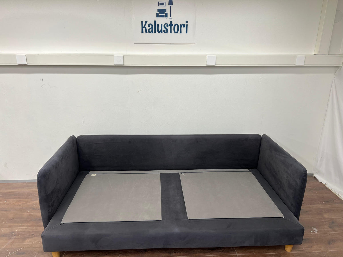 Ikea SÖDERHAMN 3-paikkainen sohva , fridtuna tummanharmaa, kaksoiskäsinoja Kalustori