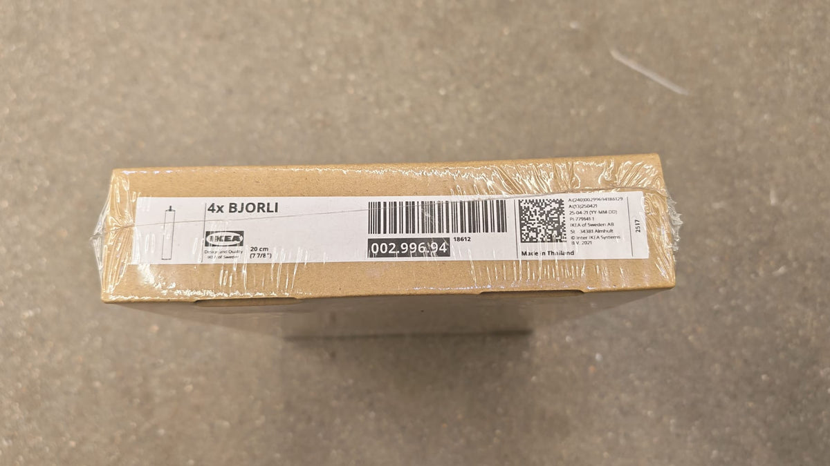Ikea BJORLI Jalka, ruostumatonta terästä,10 cm Kalustori