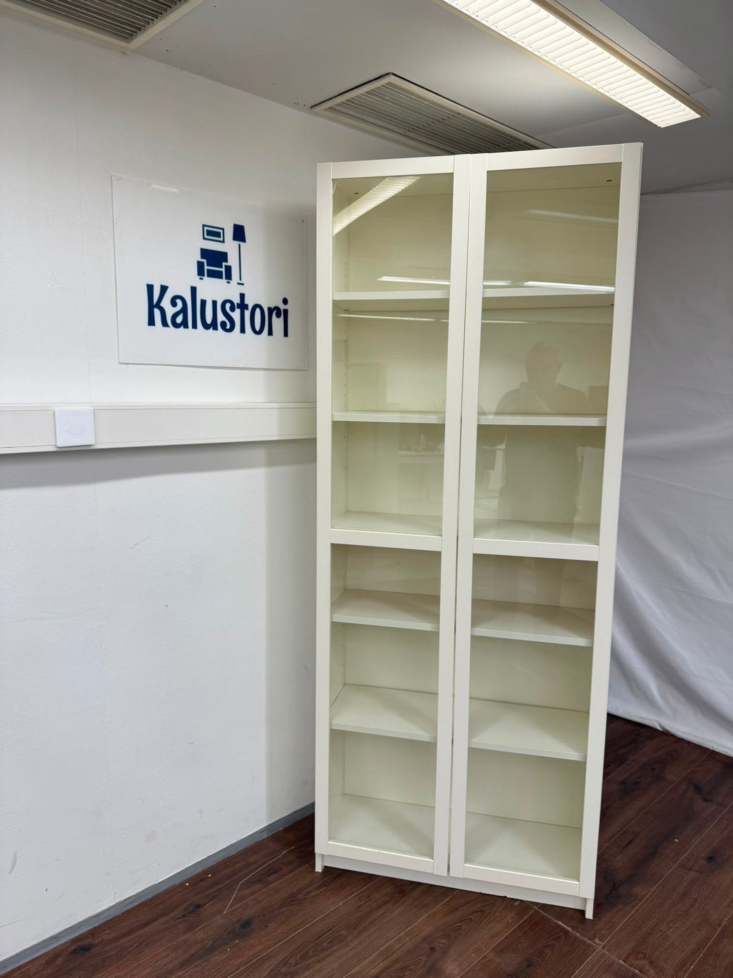 Ikea BILLY / OXBERG Kirjahylly, valkoinen, 80x30x202 cm Kalustori