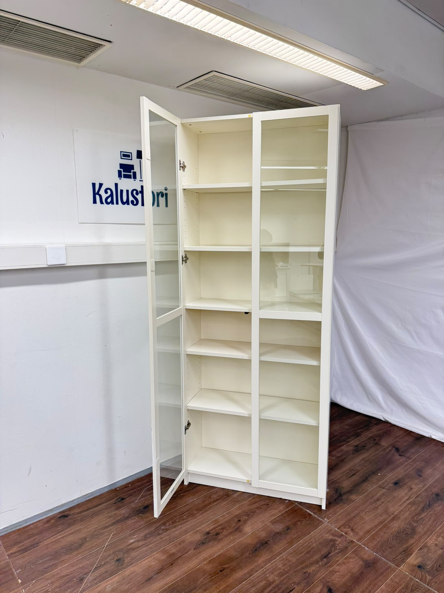 Ikea BILLY / OXBERG Kirjahylly, valkoinen, 80x30x202 cm Kalustori
