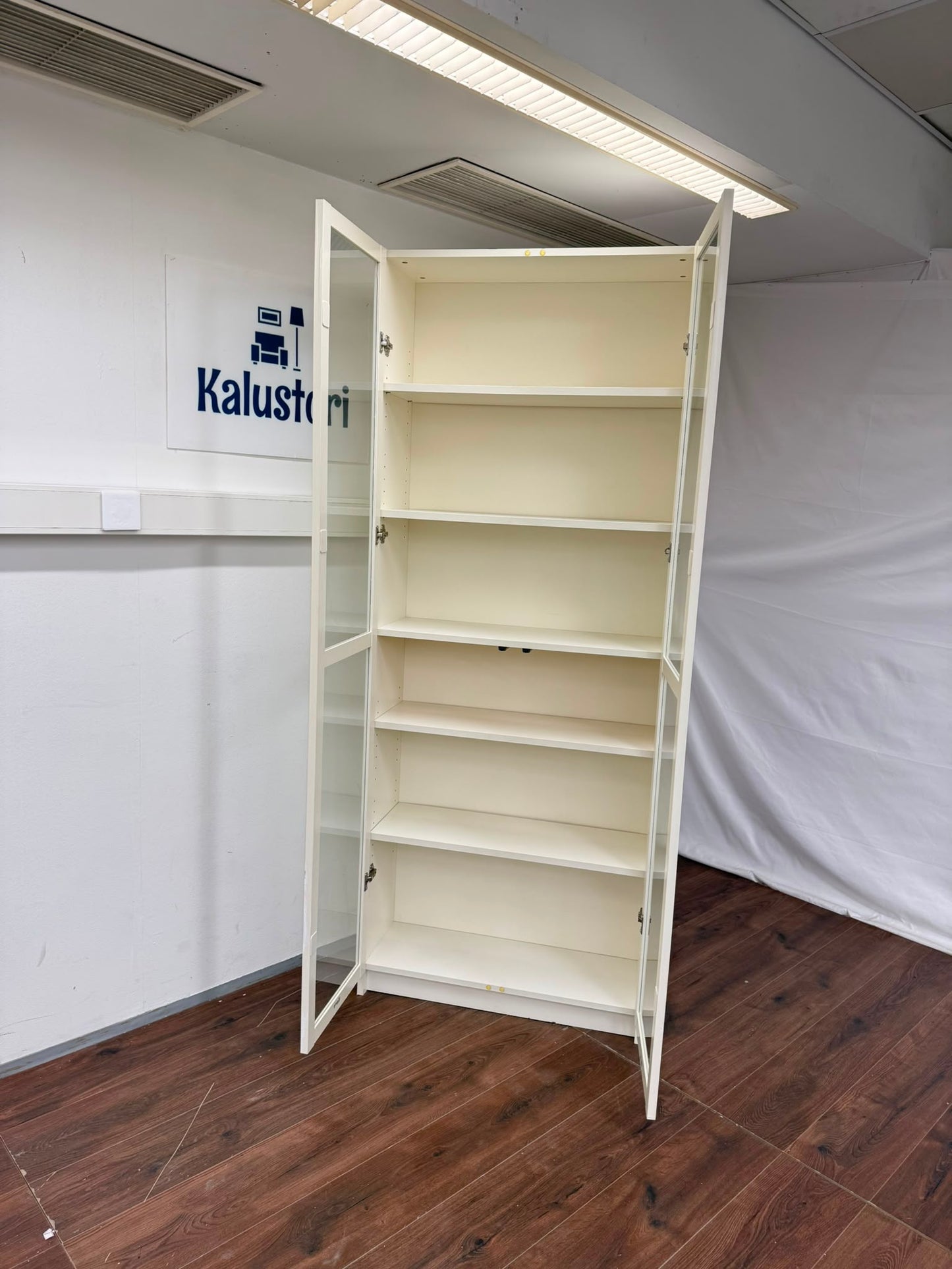 Ikea BILLY / OXBERG Kirjahylly, valkoinen, 80x30x202 cm Kalustori