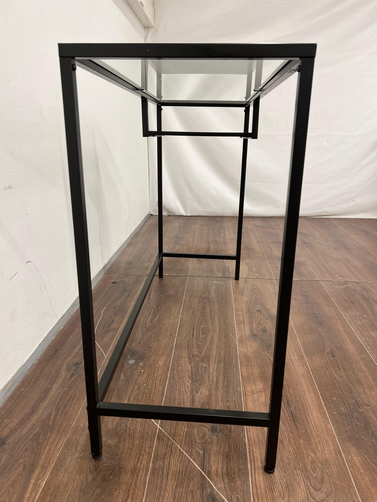 Ikea VITTSJÖ Läppäripöytä, mustanruskea/lasi 100x36 cm Kalustori