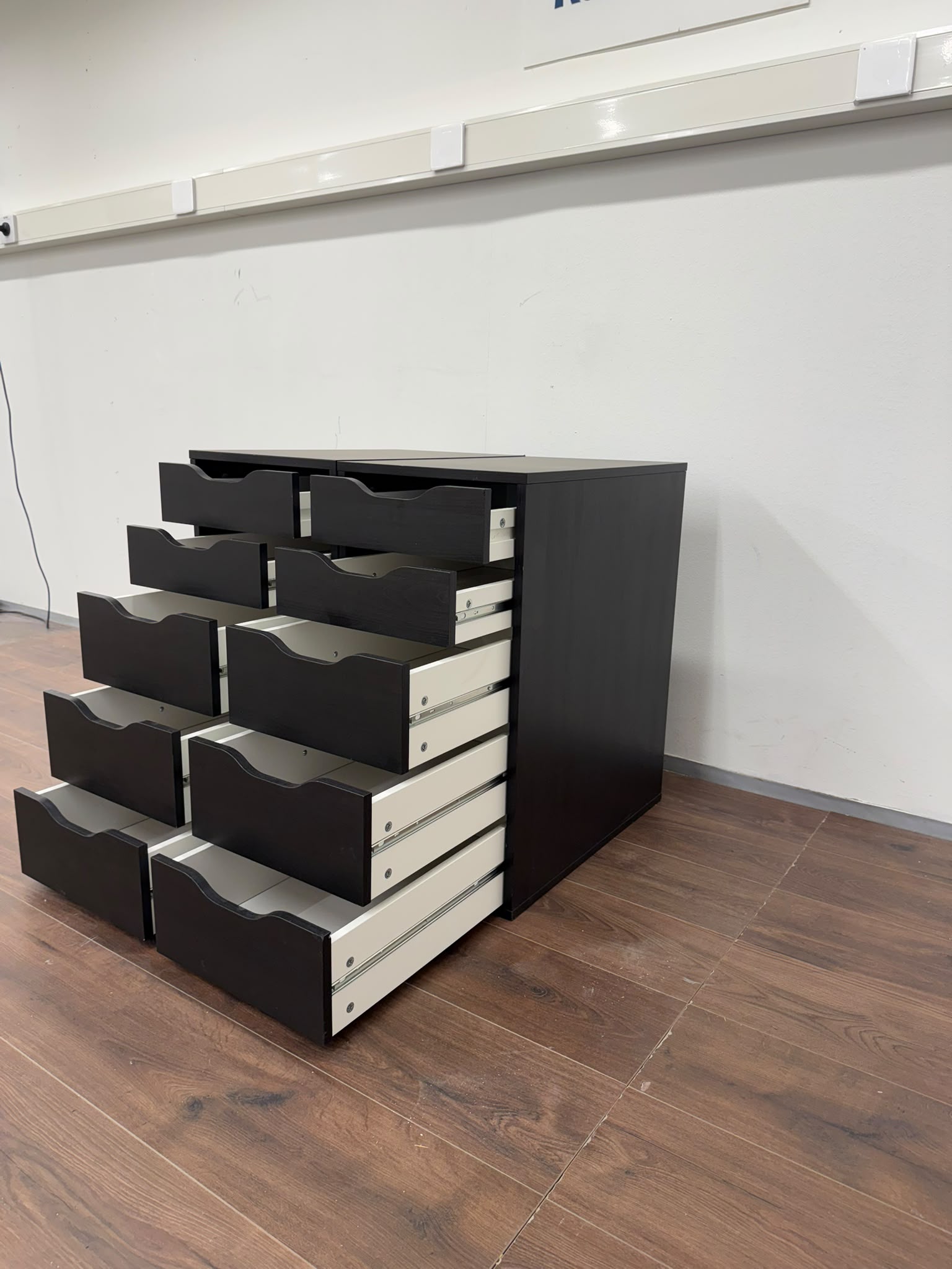 Ikea ALEX Laatikosto, mustanruskea, 36x70 cm 2KPL Kalustori