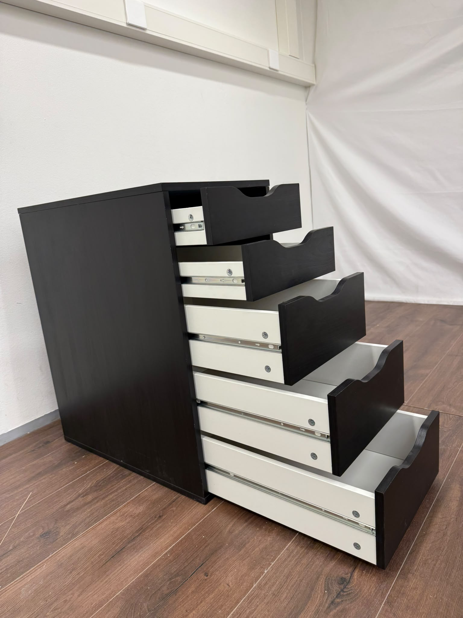 Ikea ALEX Laatikosto, mustanruskea, 36x70 cm Kalustori
