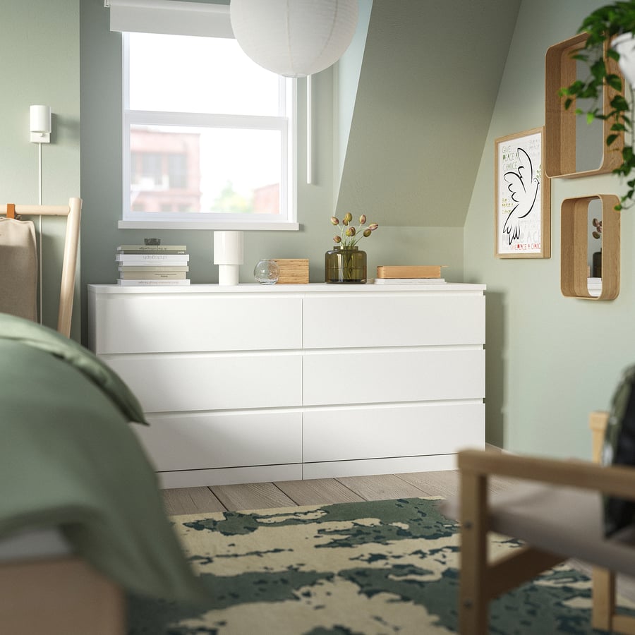 (UUSI) Ikea Malm 6 Laatikkoinen Lipasto/Senkki Kalustori