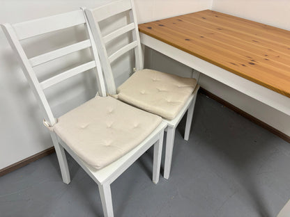 Ikea Lerhamn Ruokapöytä ja 4 Tuolia