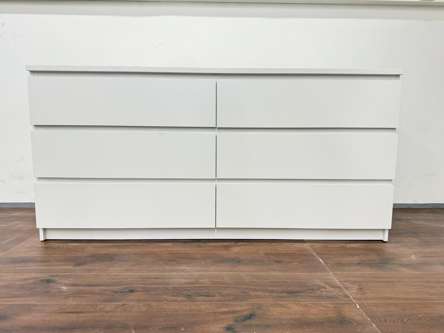 Ikea MALM Lipasto, 6 laatikkoa, valkoinen, 160x78 cm Kalustori