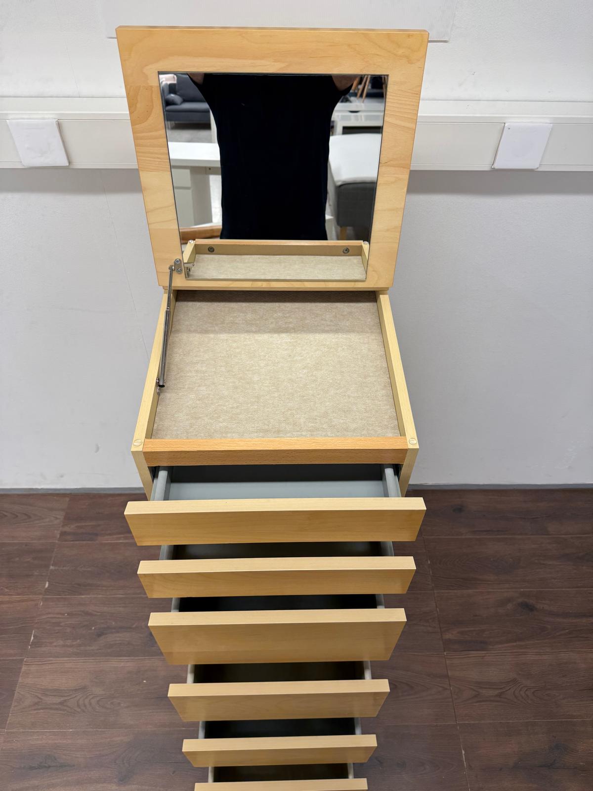 Ikea MALM Korkea Lipasto Peilillä 123x48 cm Kalustori