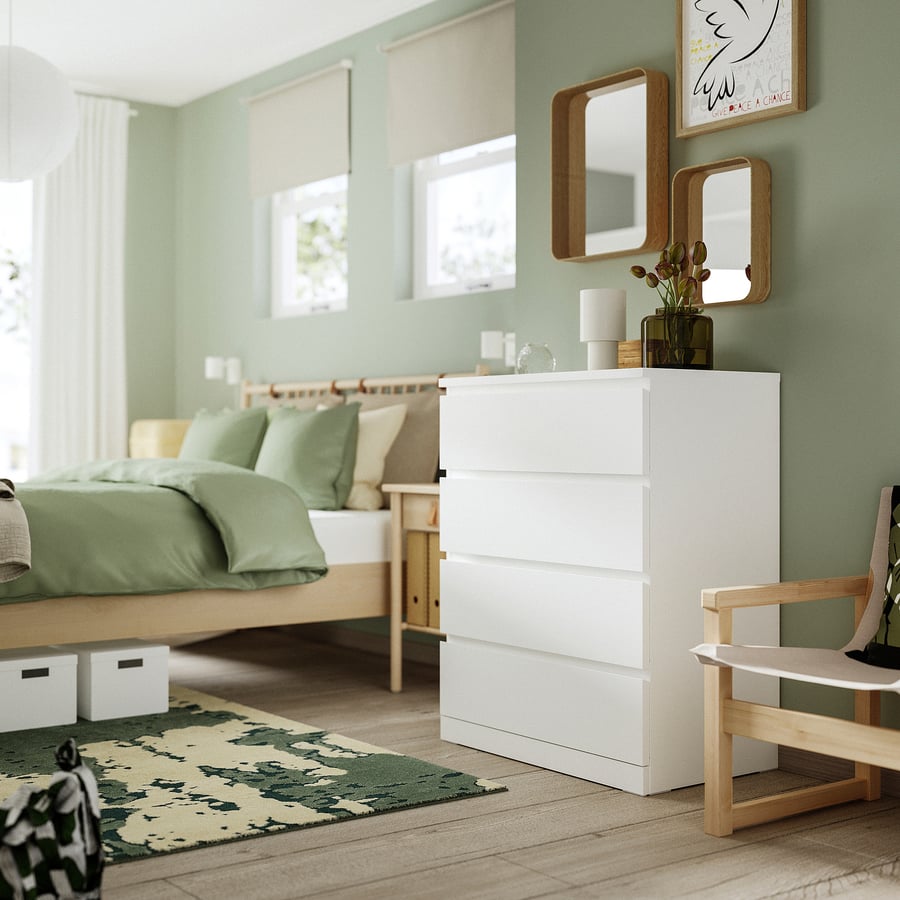 (UUSI) Ikea Malm 4 Laatikkoinen Lipasto Kalustori