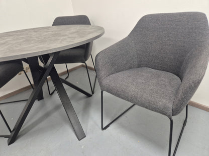 Ikea MARIEDAMM Pyöreä Ruokapöytä ja 4 Tuolia