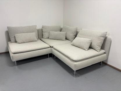 Ikea SÖDERHAMN 3:n istuttava Kulmasohva