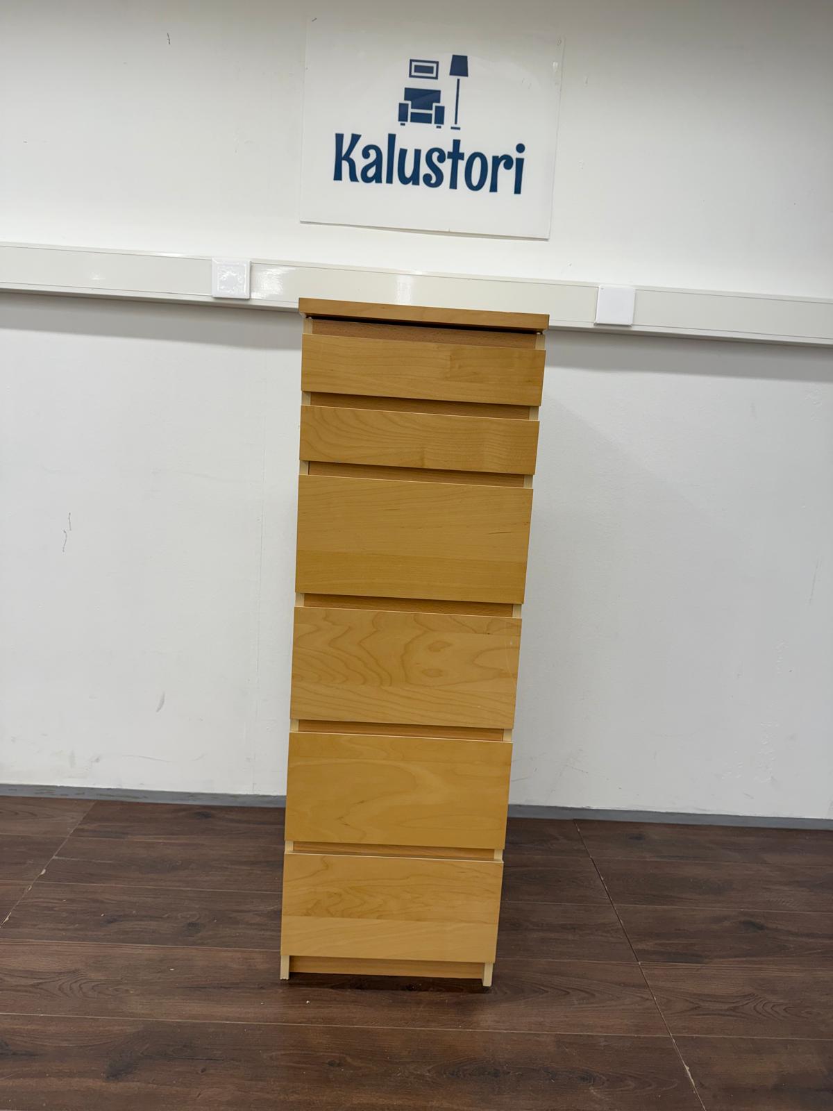 Ikea MALM Korkea Lipasto Peilillä 123x48 cm Kalustori