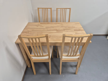 Ikea Norden Ruokapöytä ja 4 Tuolia