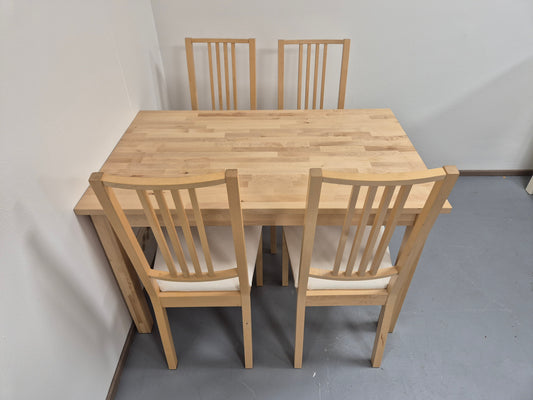 Ikea Norden Ruokapöytä ja 4 Tuolia