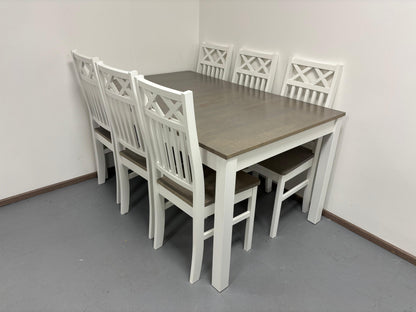 Asko Ruokapöytä ja 6 Tuolia