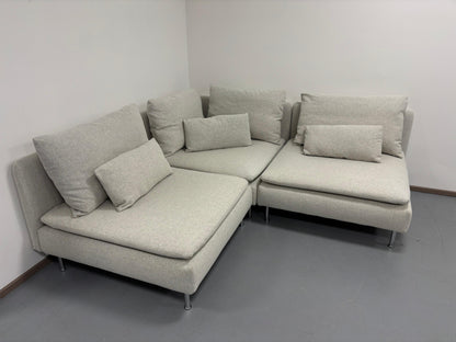 Ikea SÖDERHAMN 3:n istuttava Kulmasohva