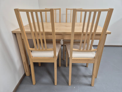 Ikea Norden Ruokapöytä ja 4 Tuolia