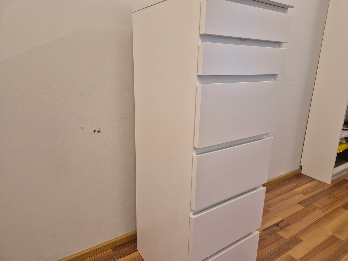 Ikea MALM lipasto 6 - valkoinen / peililasi